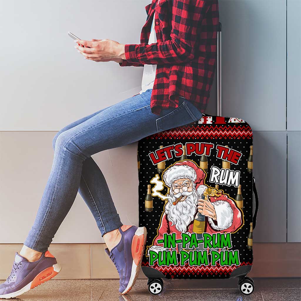 Santa Claus Christmas Luggage Cover Xmas Holiday Patterns - Wonder Print Shop