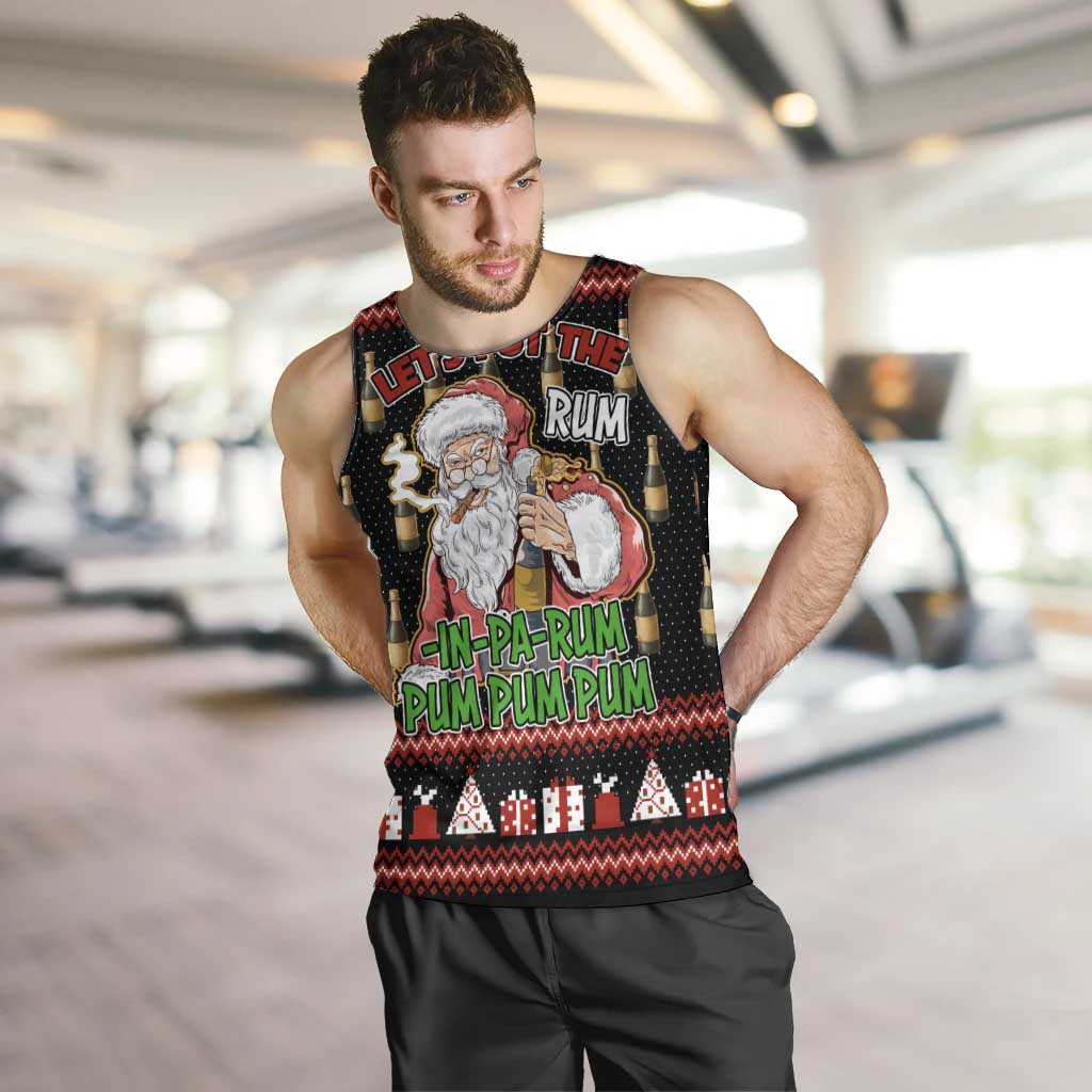 Santa Claus Christmas Men Tank Top Xmas Holiday Patterns - Wonder Print Shop