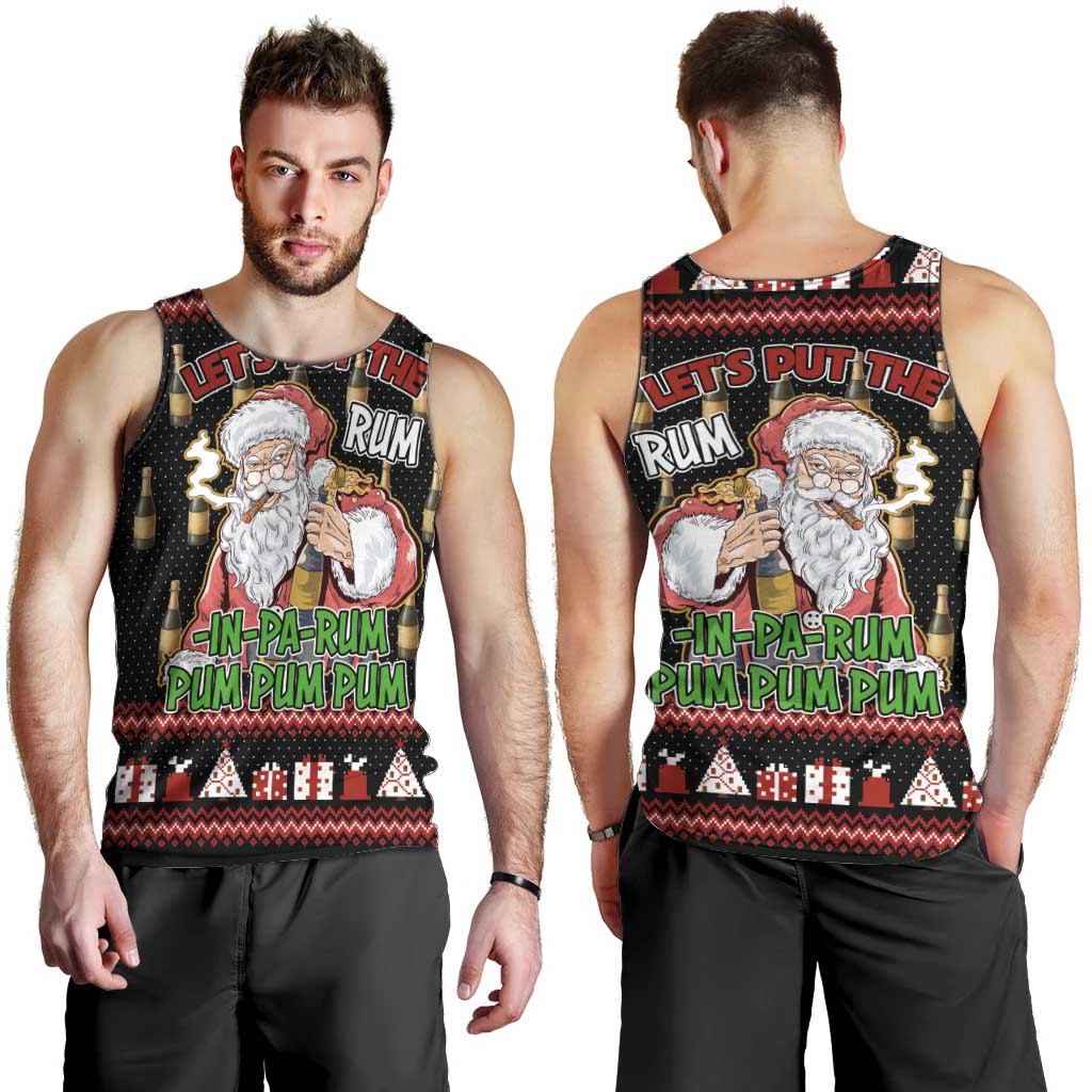 Santa Claus Christmas Men Tank Top Xmas Holiday Patterns - Wonder Print Shop