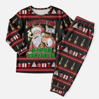 Santa Claus Christmas Pajama Set Xmas Holiday Patterns - Wonder Print Shop