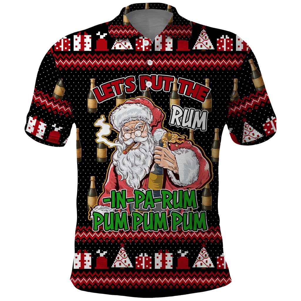 Santa Claus Christmas Polo Shirt Xmas Holiday Patterns - Wonder Print Shop