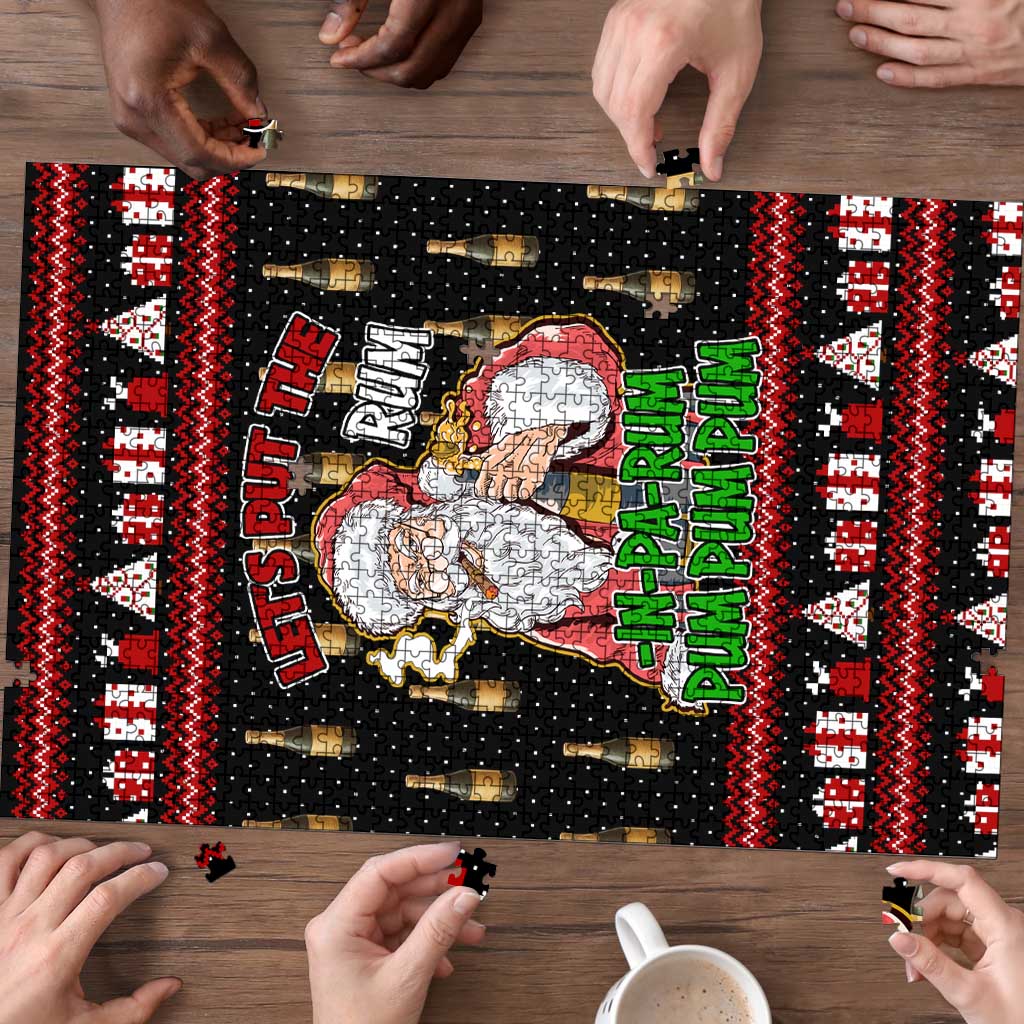 Santa Claus Christmas Puzzle Xmas Holiday Patterns - Wonder Print Shop