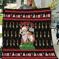 Santa Claus Christmas Quilt Xmas Holiday Patterns - Wonder Print Shop