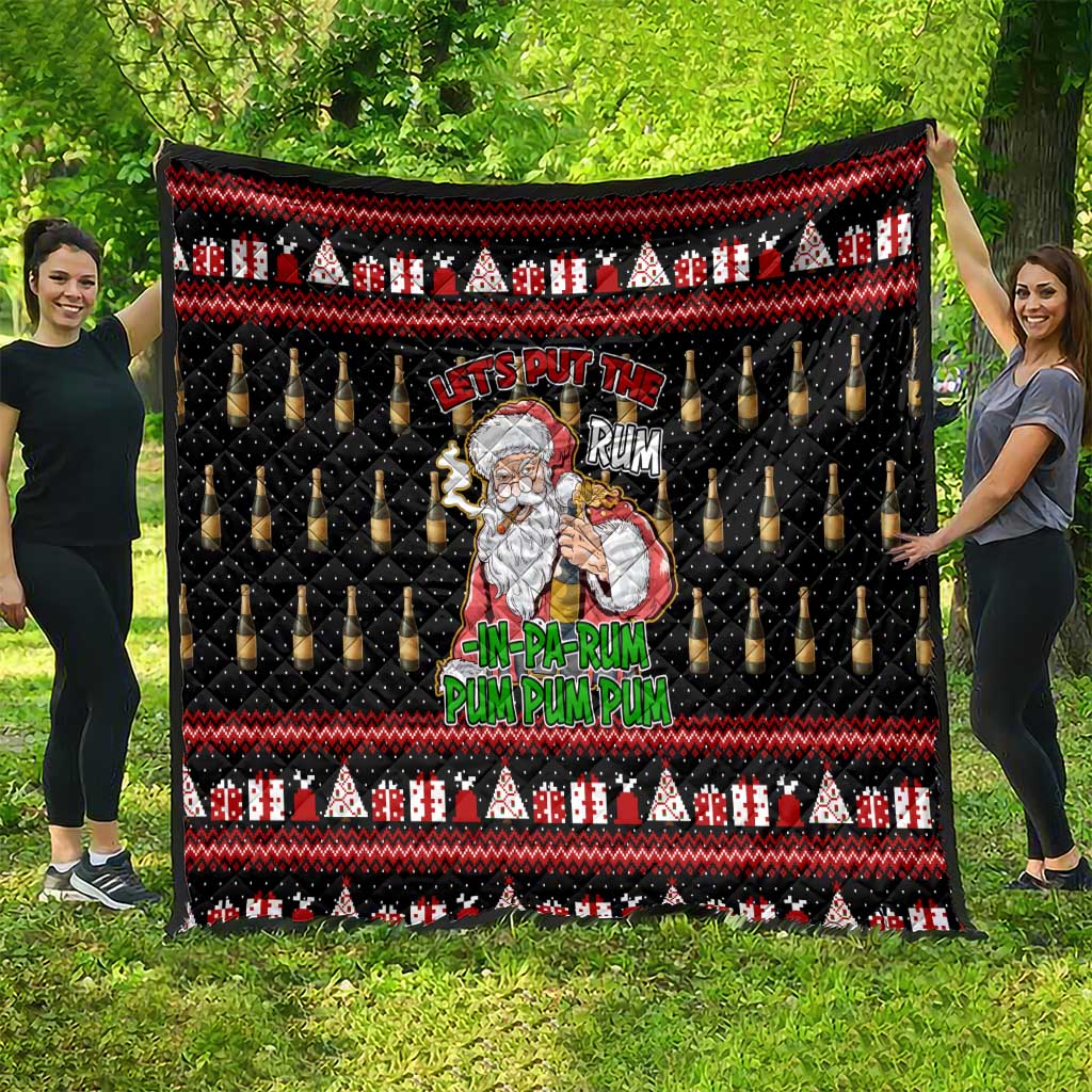Santa Claus Christmas Quilt Xmas Holiday Patterns - Wonder Print Shop