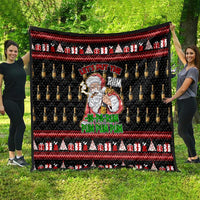 Santa Claus Christmas Quilt Xmas Holiday Patterns - Wonder Print Shop