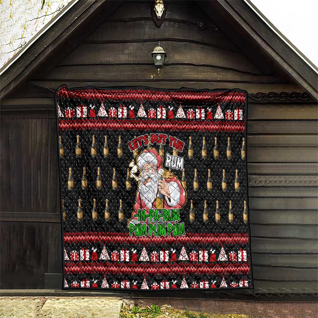 Santa Claus Christmas Quilt Xmas Holiday Patterns - Wonder Print Shop