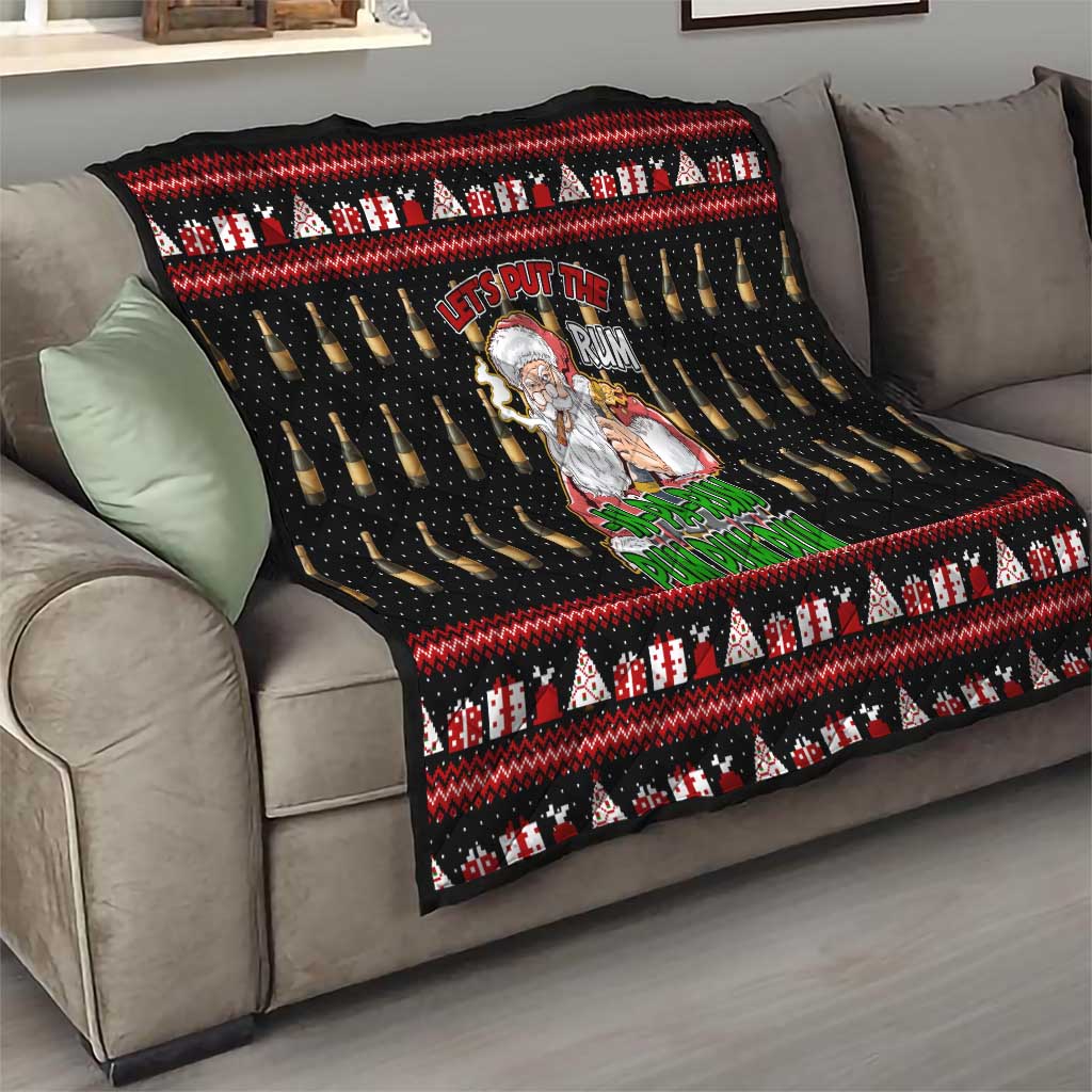 Santa Claus Christmas Quilt Xmas Holiday Patterns - Wonder Print Shop