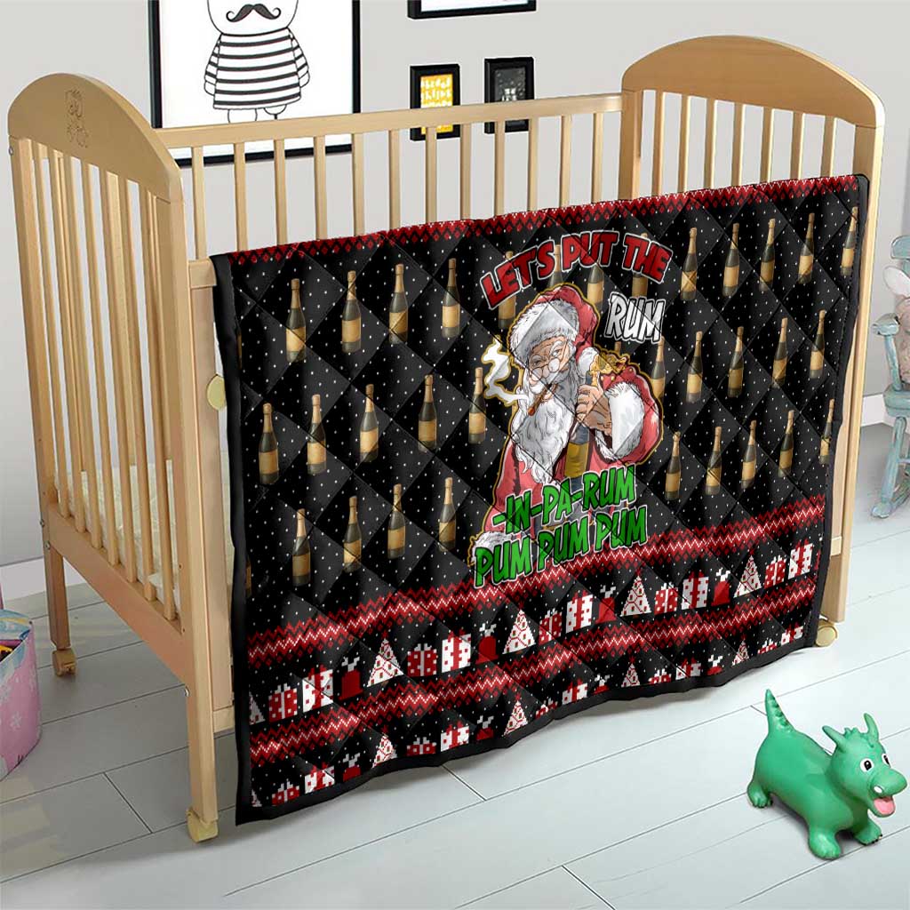 Santa Claus Christmas Quilt Xmas Holiday Patterns - Wonder Print Shop