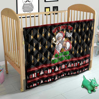 Santa Claus Christmas Quilt Xmas Holiday Patterns - Wonder Print Shop