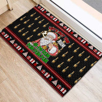 Santa Claus Christmas Rubber Doormat Xmas Holiday Patterns - Wonder Print Shop