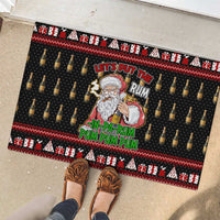 Santa Claus Christmas Rubber Doormat Xmas Holiday Patterns - Wonder Print Shop