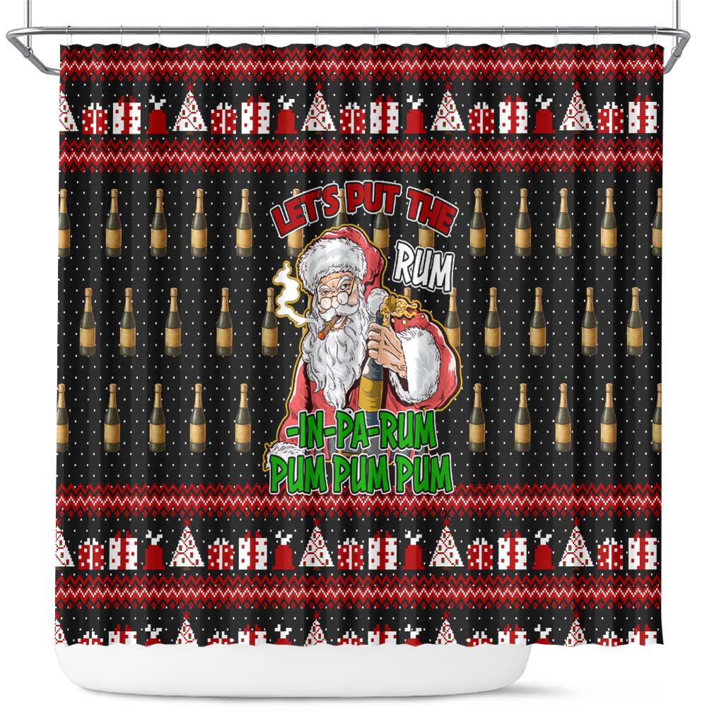 Santa Claus Christmas Shower Curtain Xmas Holiday Patterns - Wonder Print Shop