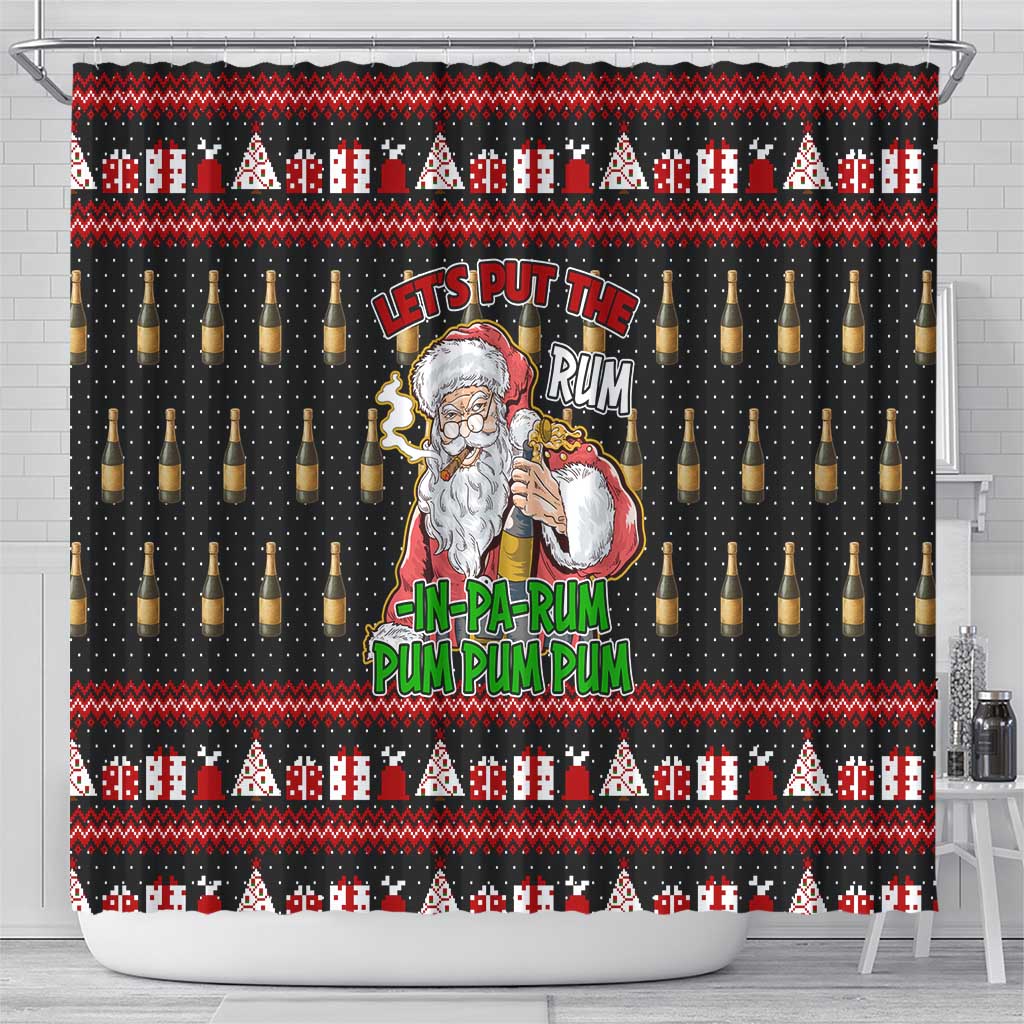 Santa Claus Christmas Shower Curtain Xmas Holiday Patterns - Wonder Print Shop