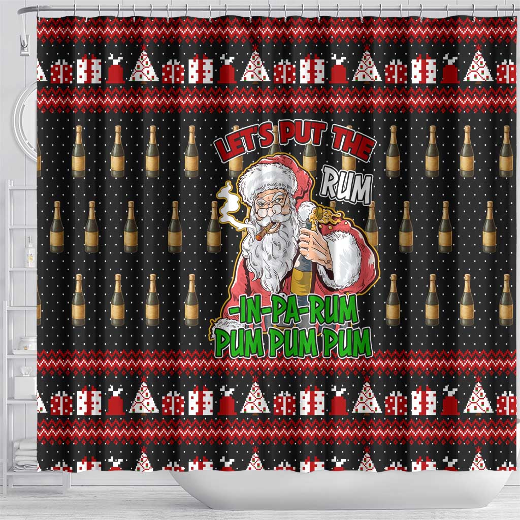 Santa Claus Christmas Shower Curtain Xmas Holiday Patterns - Wonder Print Shop
