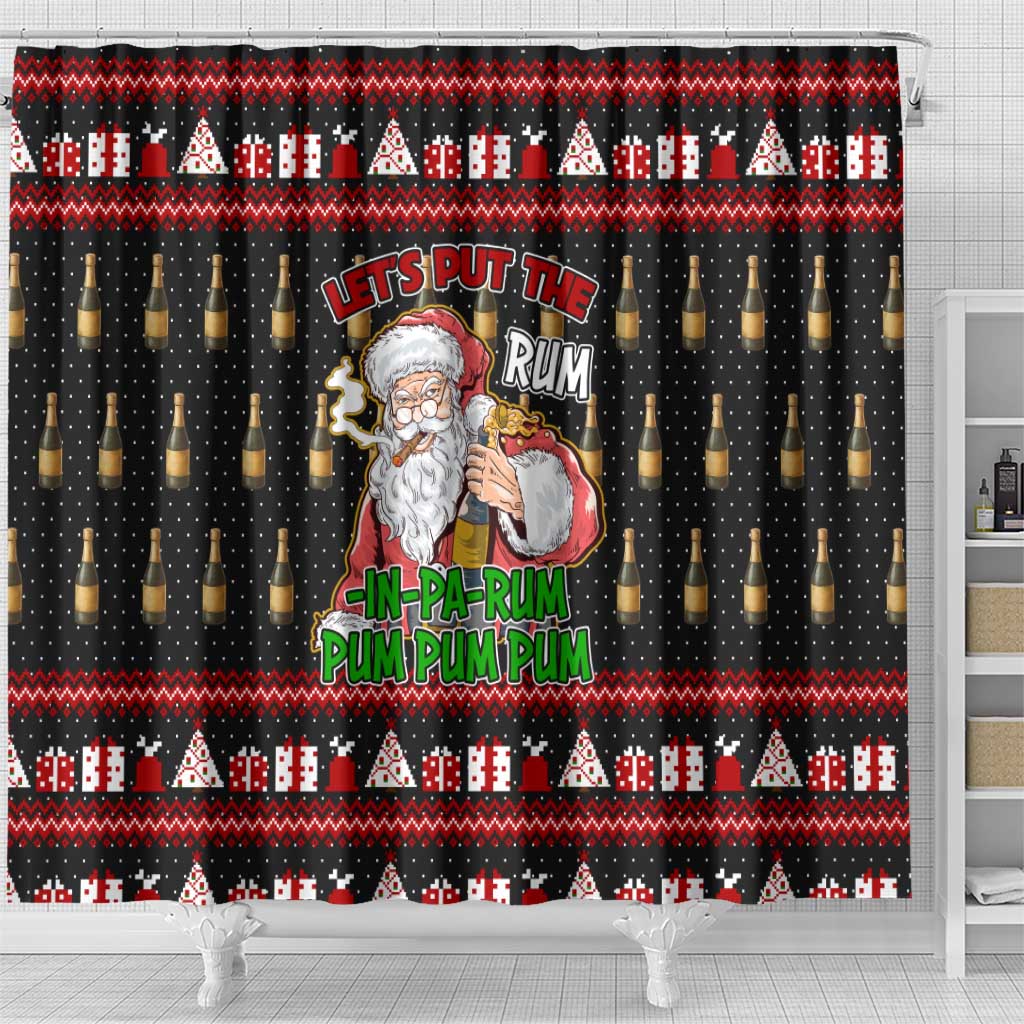 Santa Claus Christmas Shower Curtain Xmas Holiday Patterns - Wonder Print Shop