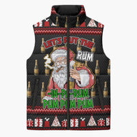 Santa Claus Christmas Sleeveless Puffer Jacket Xmas Holiday Patterns - Wonder Print Shop