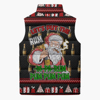 Santa Claus Christmas Sleeveless Puffer Jacket Xmas Holiday Patterns - Wonder Print Shop