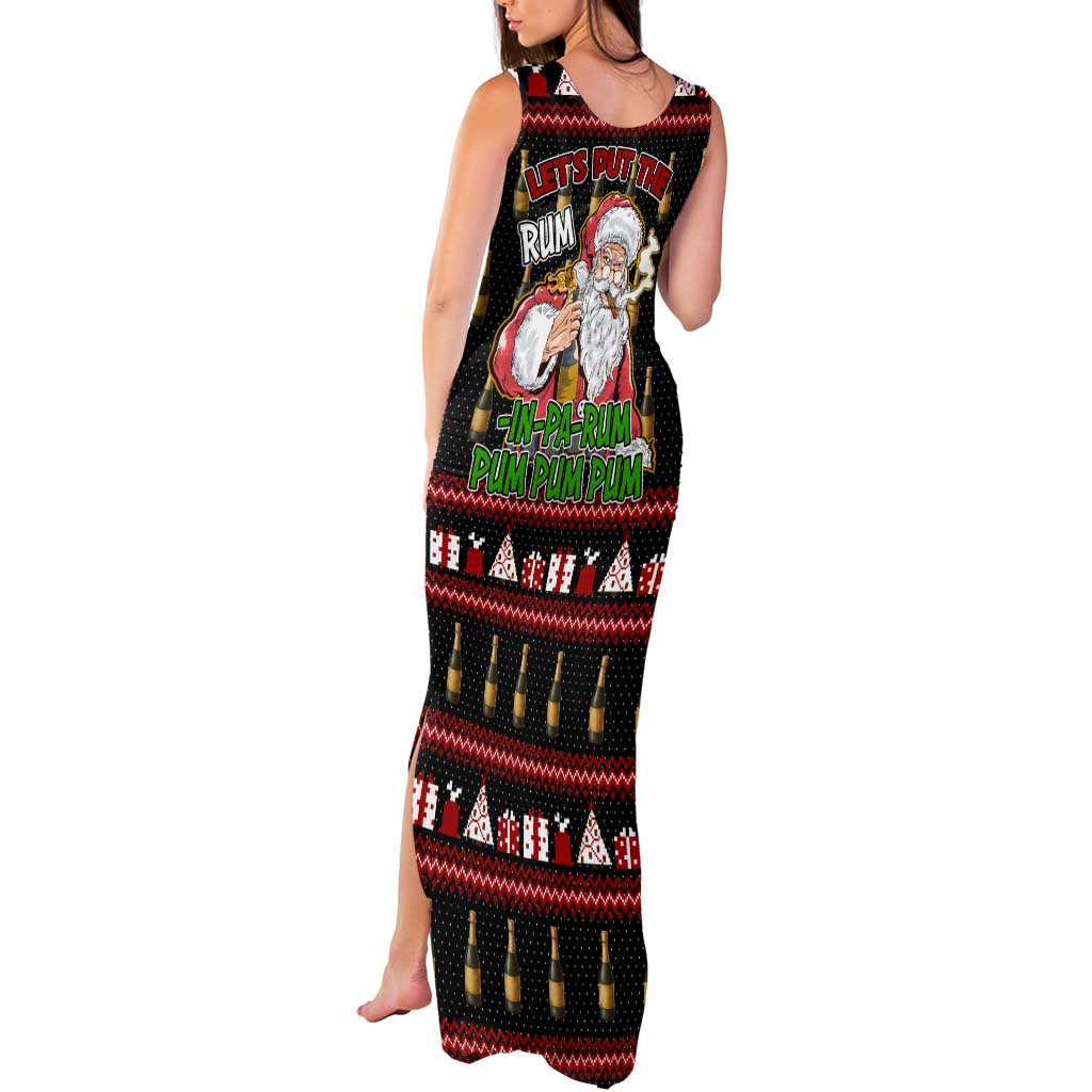 Santa Claus Christmas Tank Maxi Dress Xmas Holiday Patterns - Wonder Print Shop