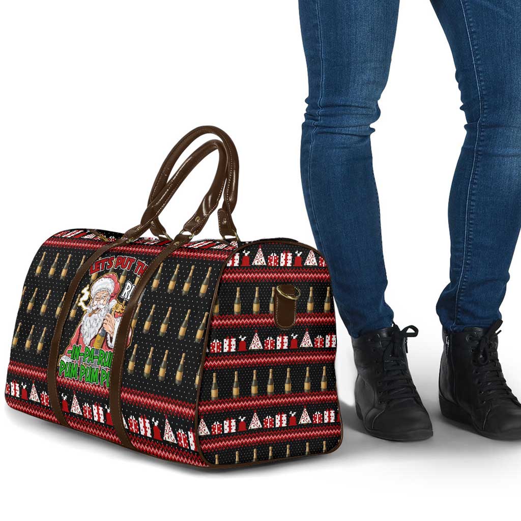 Santa Claus Christmas Travel Bag Xmas Holiday Patterns - Wonder Print Shop