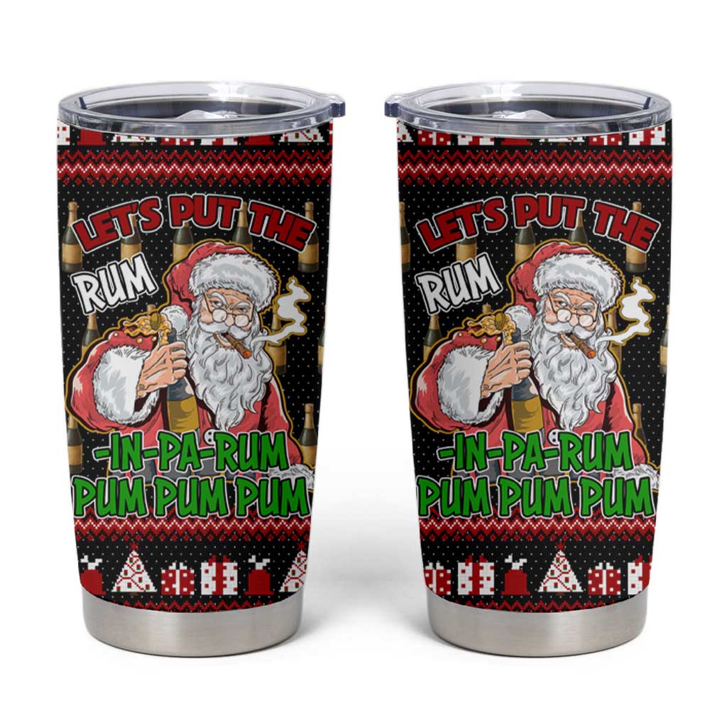 Santa Claus Christmas Tumbler Cup Xmas Holiday Patterns - Wonder Print Shop