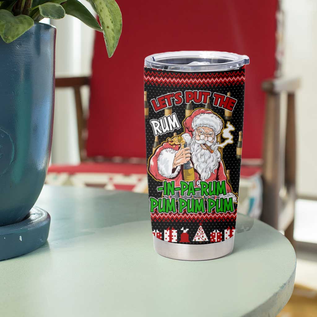 Santa Claus Christmas Tumbler Cup Xmas Holiday Patterns - Wonder Print Shop