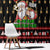 Santa Claus Christmas Window Curtain Xmas Holiday Patterns - Wonder Print Shop