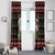 Santa Claus Christmas Window Curtain Xmas Holiday Patterns - Wonder Print Shop