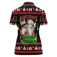 Santa Claus Christmas Women Polo Shirt Xmas Holiday Patterns - Wonder Print Shop