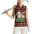 Santa Claus Christmas Women Sleeveless Polo Shirt Xmas Holiday Patterns - Wonder Print Shop