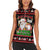 Santa Claus Christmas Women Sleeveless Polo Shirt Xmas Holiday Patterns - Wonder Print Shop