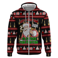 Santa Claus Christmas Zip Hoodie Xmas Holiday Patterns - Wonder Print Shop