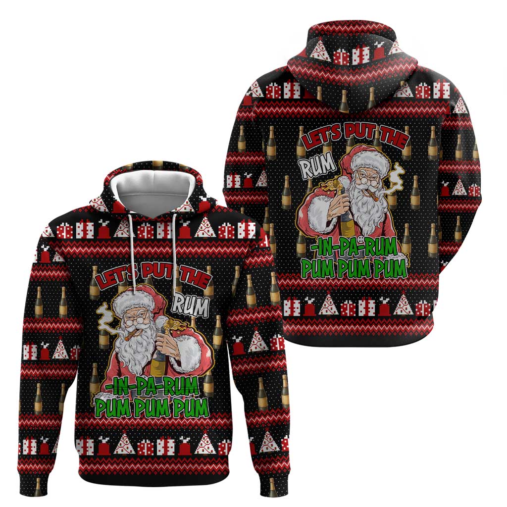 Santa Claus Christmas Zip Hoodie Xmas Holiday Patterns - Wonder Print Shop