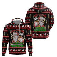 Santa Claus Christmas Zip Hoodie Xmas Holiday Patterns - Wonder Print Shop