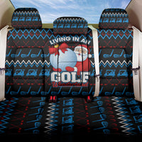 Santa Clause Golf Wonderland Christmas Back Car Seat Cover Xmas Holiday Patterns - Wonder Print Shop