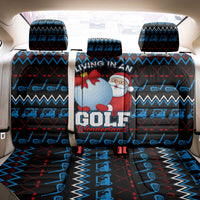Santa Clause Golf Wonderland Christmas Back Car Seat Cover Xmas Holiday Patterns - Wonder Print Shop