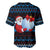 Santa Clause Golf Wonderland Christmas Baseball Jersey Xmas Holiday Patterns - Wonder Print Shop