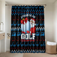 Santa Clause Golf Wonderland Christmas Bathroom Set Xmas Holiday Patterns - Wonder Print Shop
