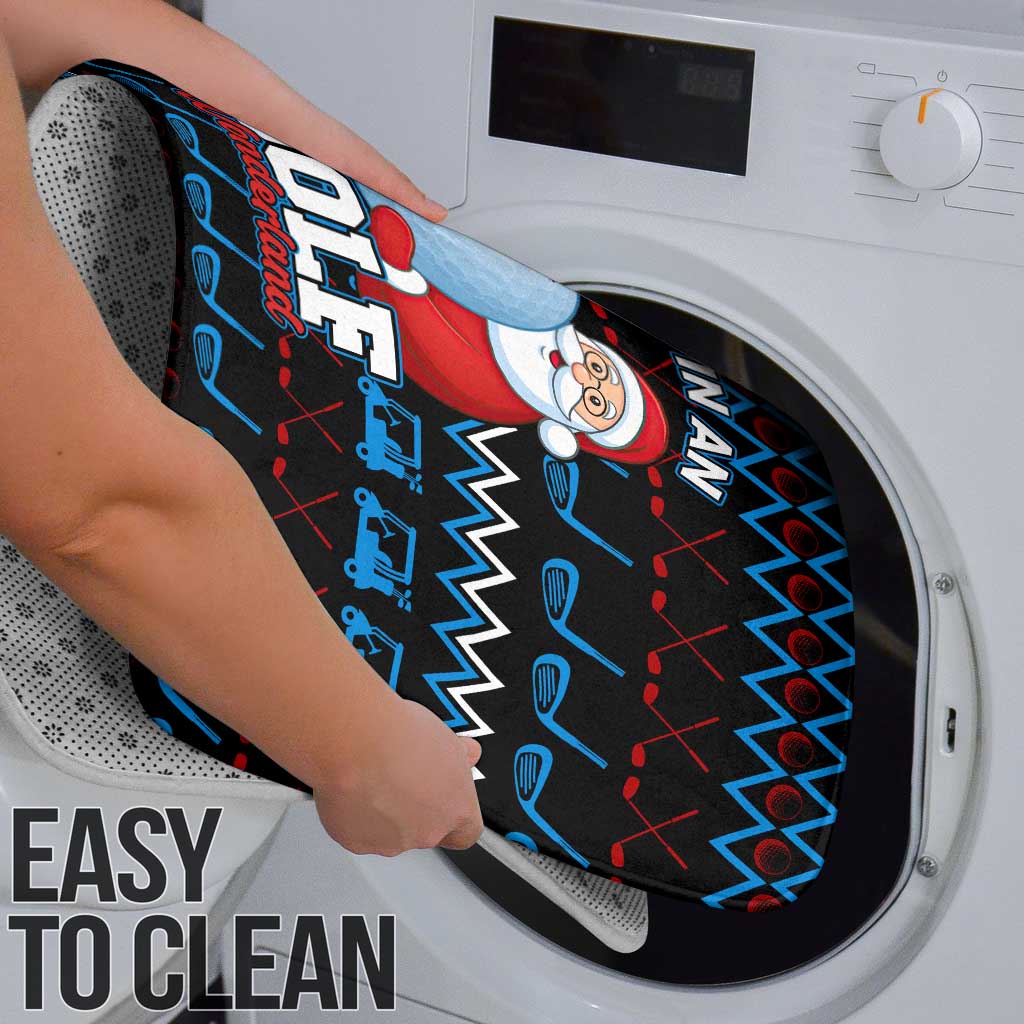 Santa Clause Golf Wonderland Christmas Bathroom Set Xmas Holiday Patterns - Wonder Print Shop