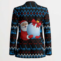 Santa Clause Golf Wonderland Christmas Blazer Xmas Holiday Patterns - Wonder Print Shop