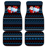 Santa Clause Golf Wonderland Christmas Car Mats Xmas Holiday Patterns - Wonder Print Shop