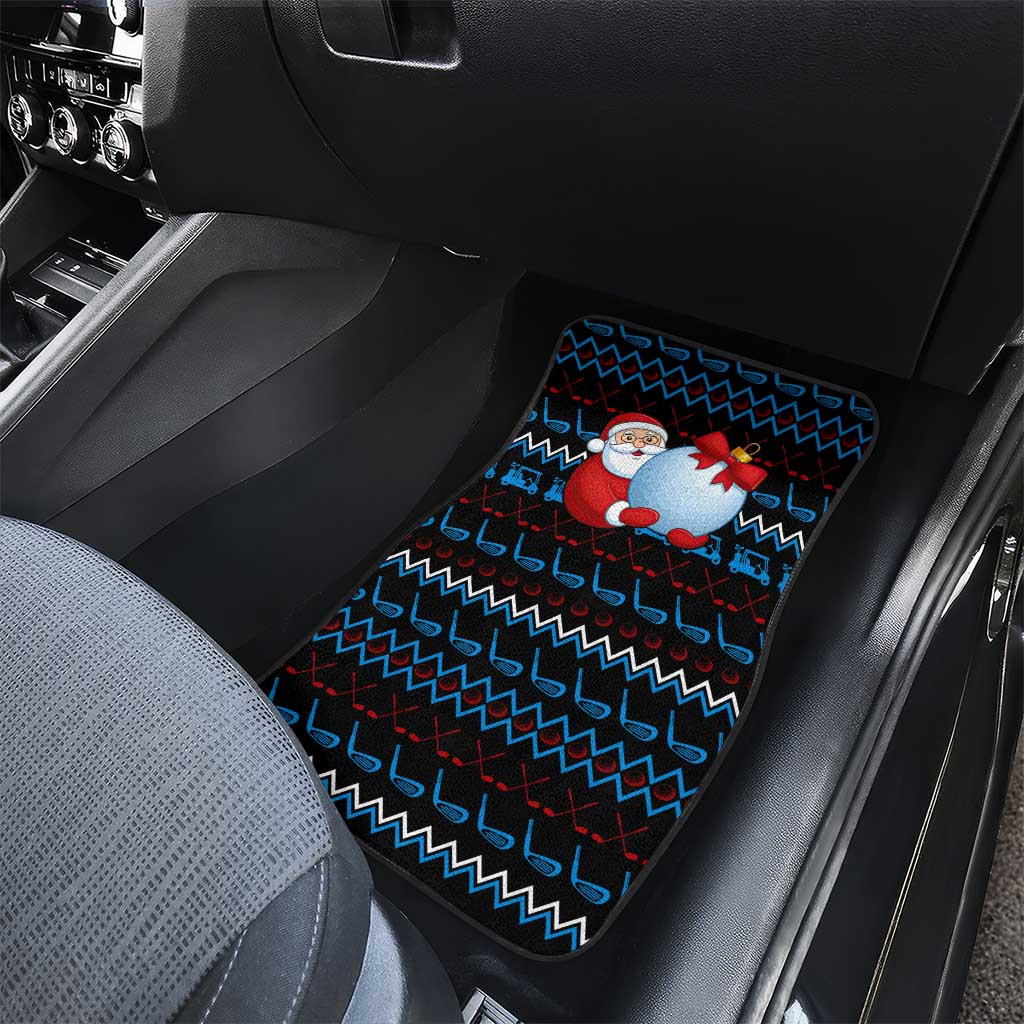 Santa Clause Golf Wonderland Christmas Car Mats Xmas Holiday Patterns - Wonder Print Shop
