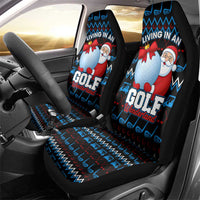 Santa Clause Golf Wonderland Christmas Car Seat Cover Xmas Holiday Patterns - Wonder Print Shop