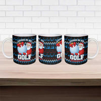 Santa Clause Golf Wonderland Christmas Ceramic Mug Xmas Holiday Patterns - Wonder Print Shop