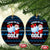 Santa Clause Golf Wonderland Christmas Ceramic Ornament Xmas Holiday Patterns - Wonder Print Shop