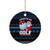 Santa Clause Golf Wonderland Christmas Ceramic Ornament Xmas Holiday Patterns - Wonder Print Shop