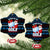Santa Clause Golf Wonderland Christmas Ceramic Ornament Xmas Holiday Patterns - Wonder Print Shop