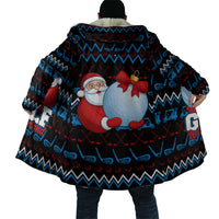 Santa Clause Golf Wonderland Christmas Cloak Xmas Holiday Patterns - Wonder Print Shop