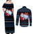 Santa Clause Golf Wonderland Christmas Couples Matching Off Shoulder Maxi Dress and Long Sleeve Button Shirt Xmas Holiday Patterns - Wonder Print Shop