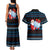 Santa Clause Golf Wonderland Christmas Couples Matching Tank Maxi Dress and Hawaiian Shirt Xmas Holiday Patterns - Wonder Print Shop