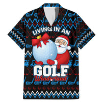 Santa Clause Golf Wonderland Christmas Family Matching Mermaid Dress and Hawaiian Shirt Xmas Holiday Patterns - Wonder Print Shop